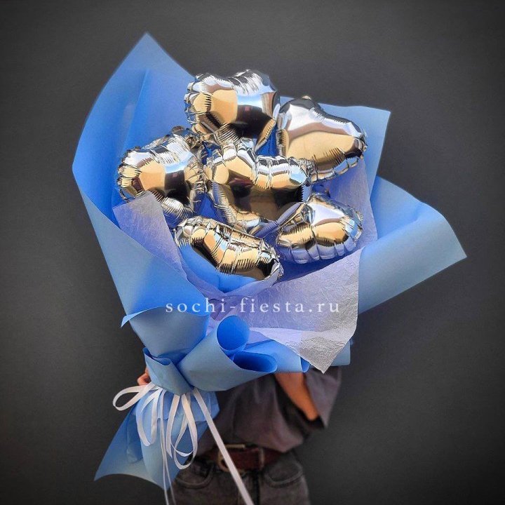 Букет из шаров сердец  №2 в Казани