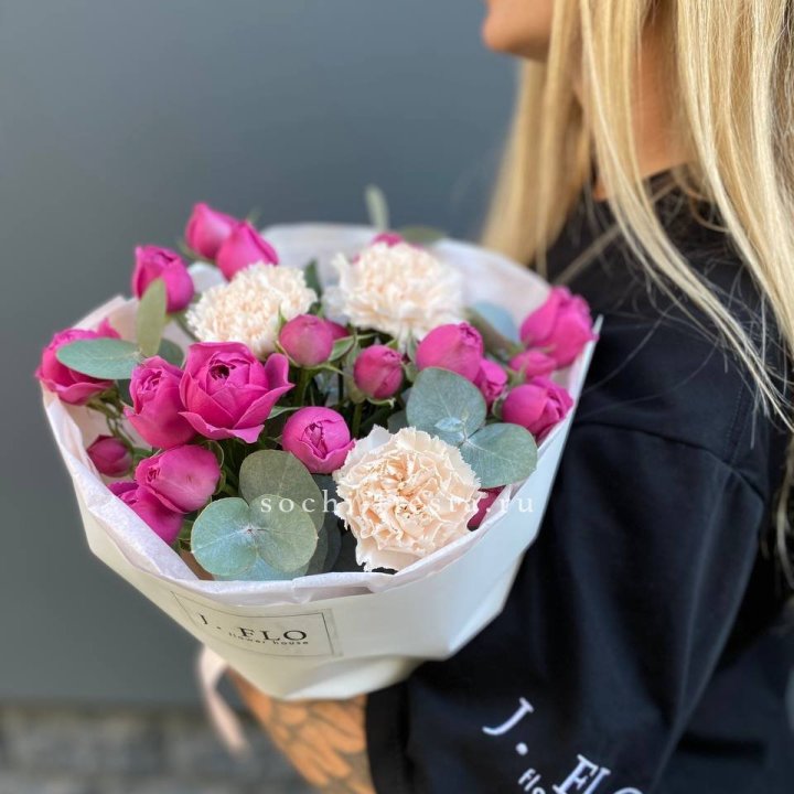 Букет с мисти бабблс №2 в Казани