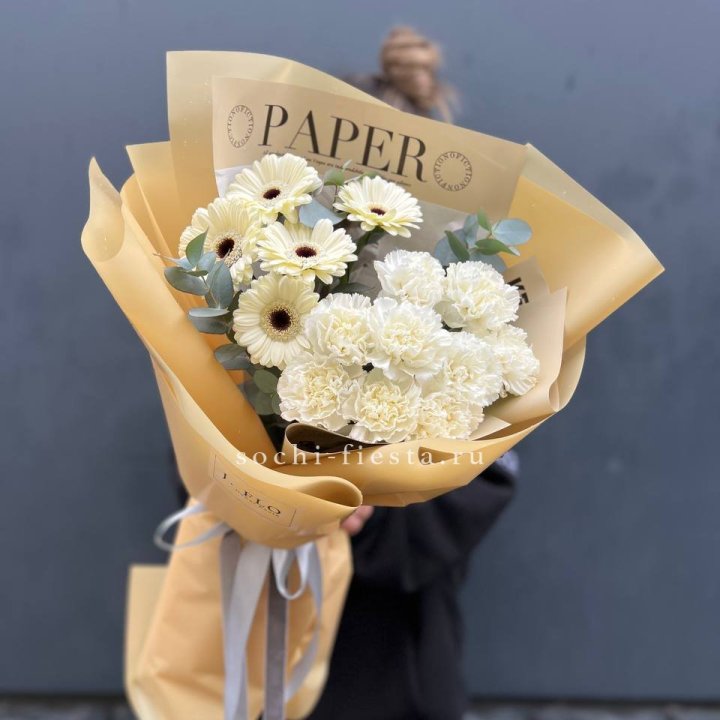  Букет с диантусами и герберами в Казани