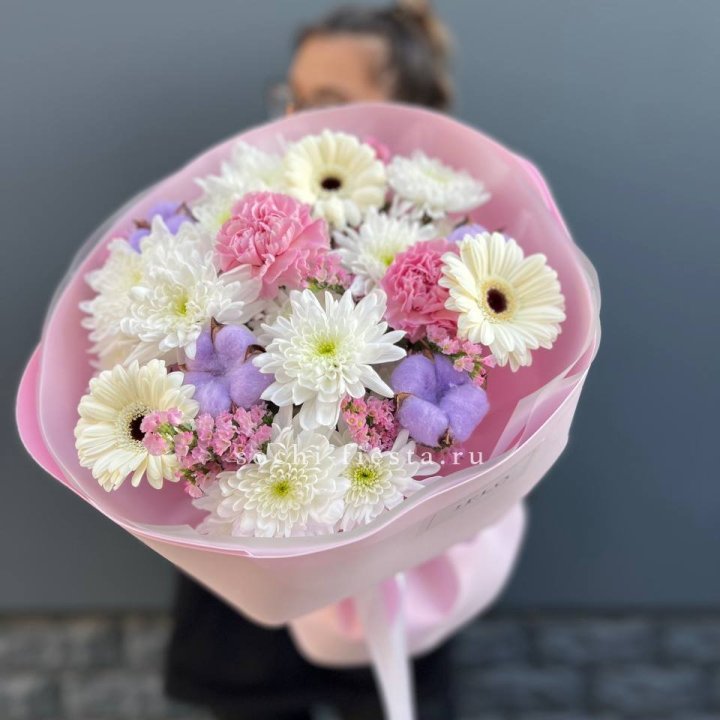 Букет цветов "Пинк спринг" в Казани