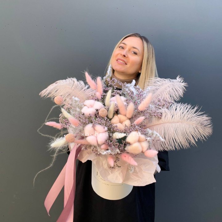 Авторский бокс с сухоцветами в Казани