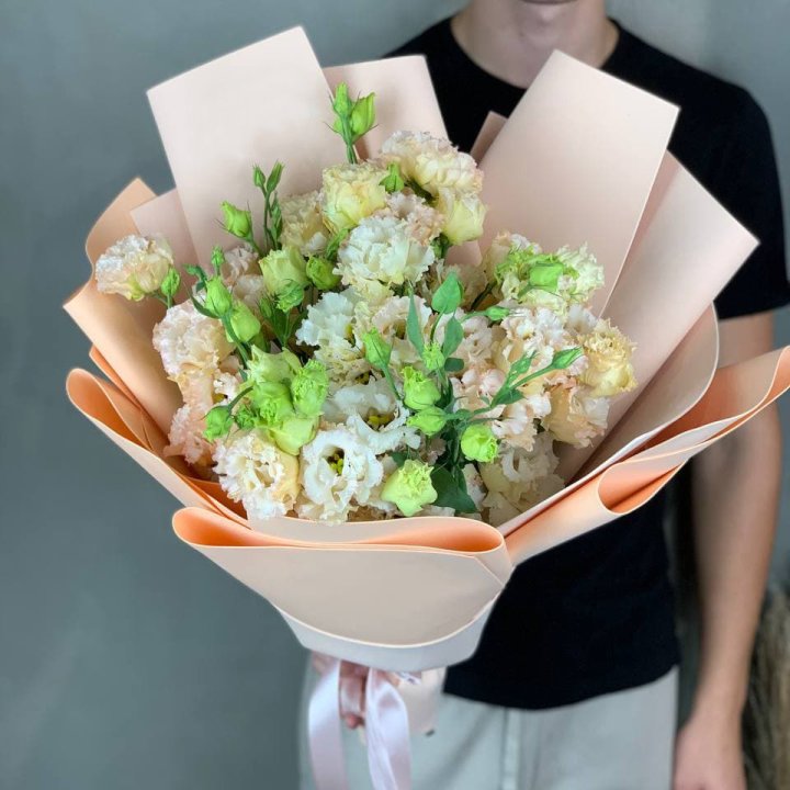 Букет эустом "Крем" в Казани