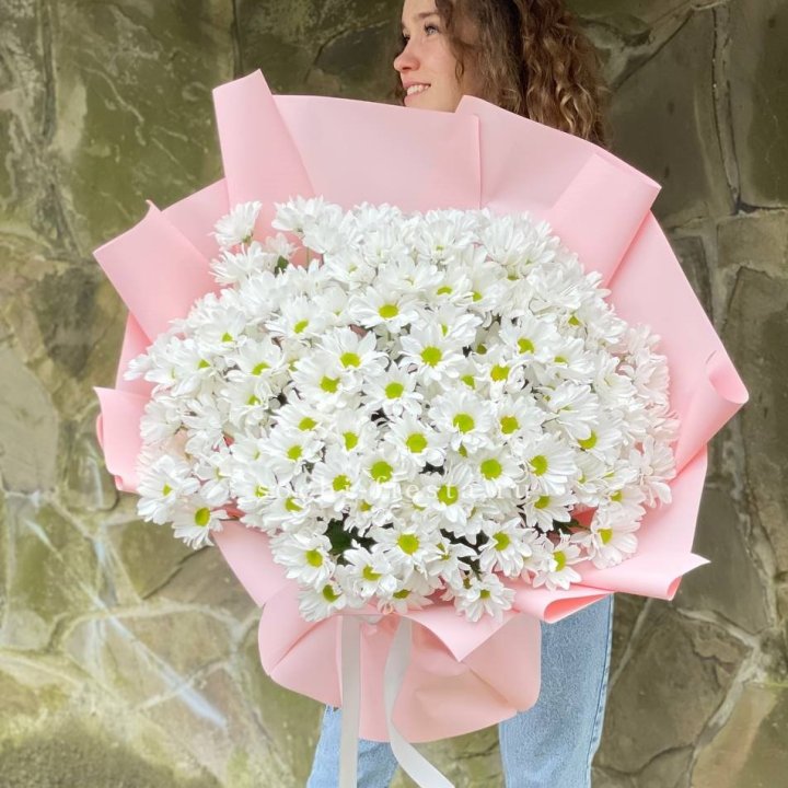  Букет хризантем "Крем" в Казани