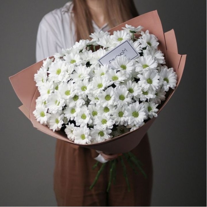 Хризантемы в крафте в Казани