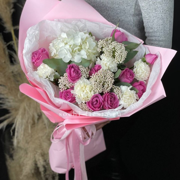 Букет с мисти бабблс №1 в Казани