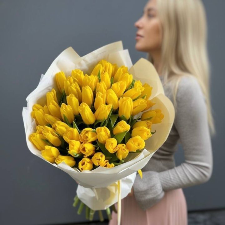 51 желтый тюльпан в Казани