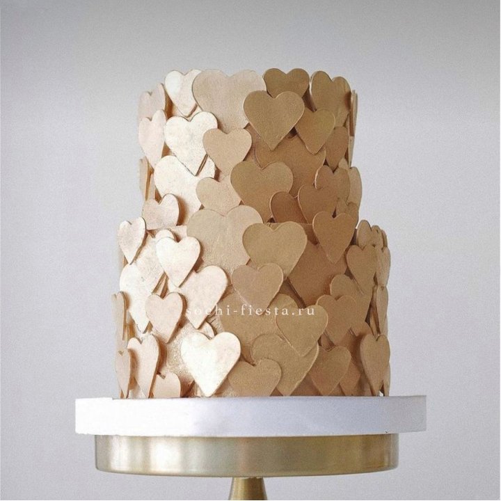Торт "Hearts" gold в Казани