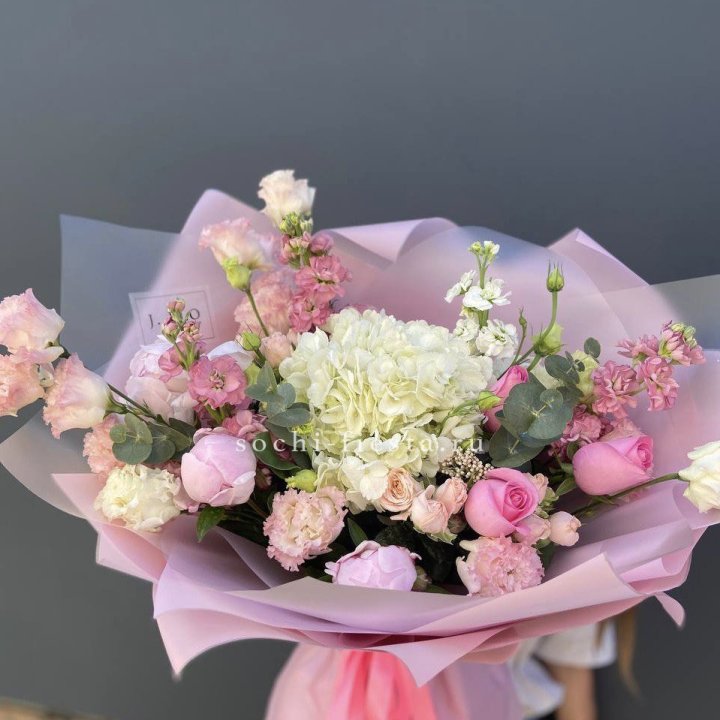 Дизайнерский букет "Фламинго" в Казани