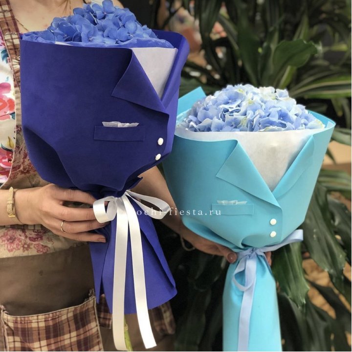 Букет с гортензией с пиджаком в Казани
