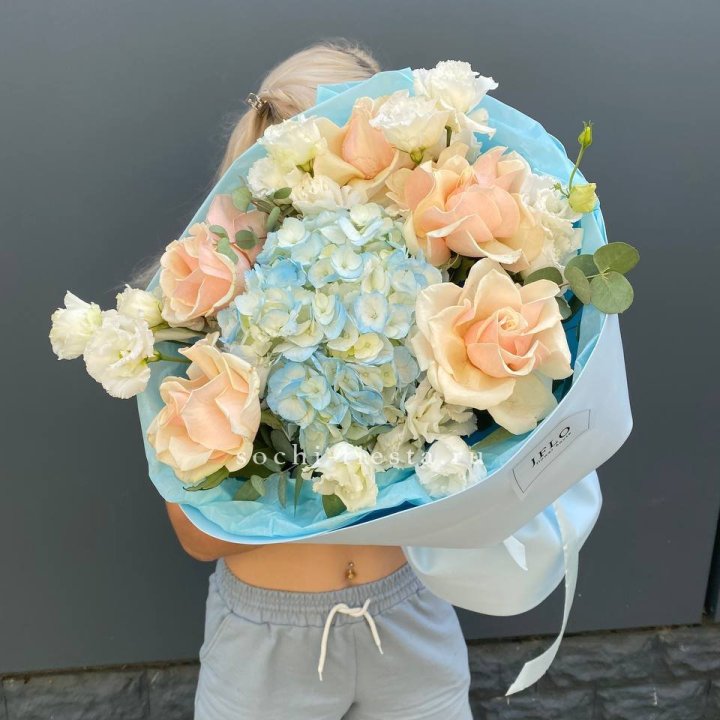 Сборный букет "Голубой закат" в Казани