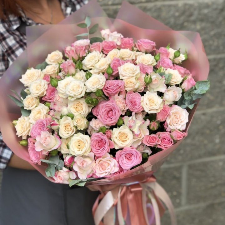 21 кустовая роза в Казани