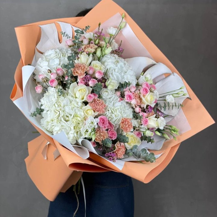 Макси-букет кремовый в Казани