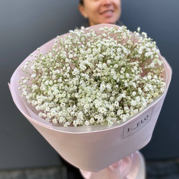 11 белых гипсофил в фоамиране в Казани