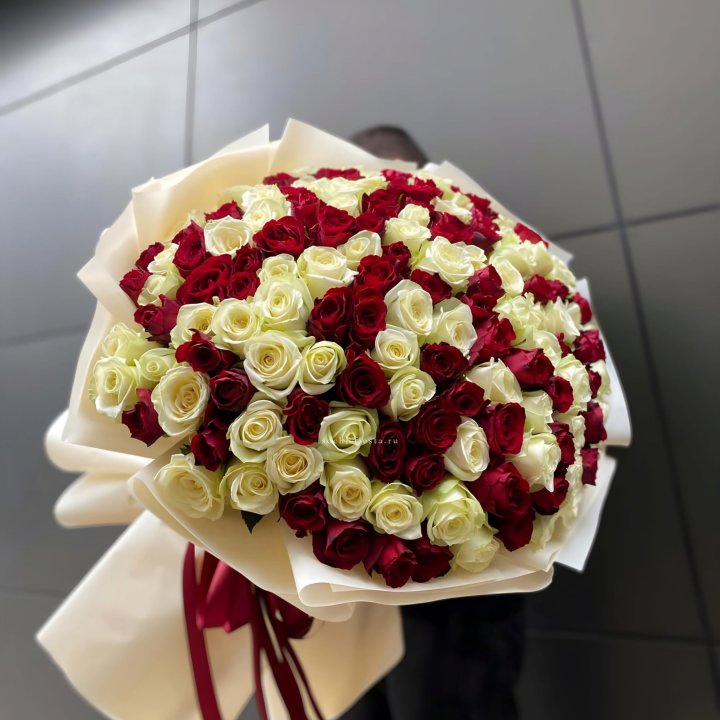 101 высокая импортная роза  в Казани