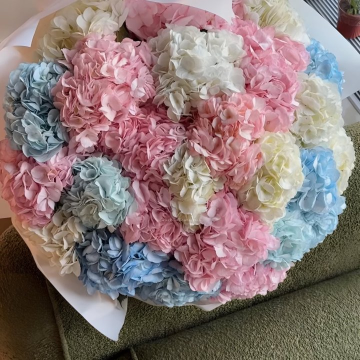 Букет гортензий микс в Казани