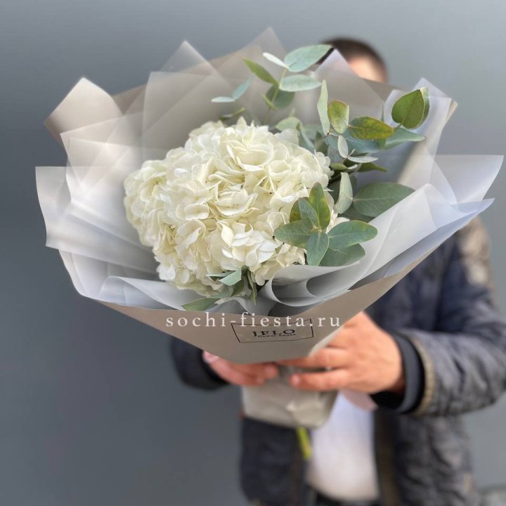  Букет  из белой гортензии в Казани