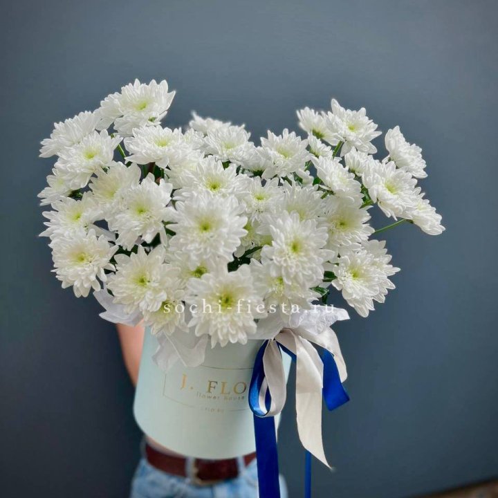 Коробка с хризантемами №3 в Казани