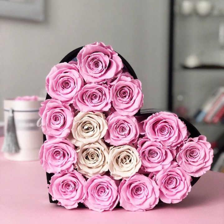 Сердце из роз в Казани