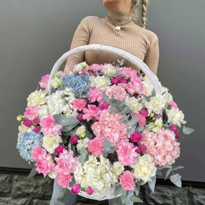 Цветочная корзина №3 в Казани