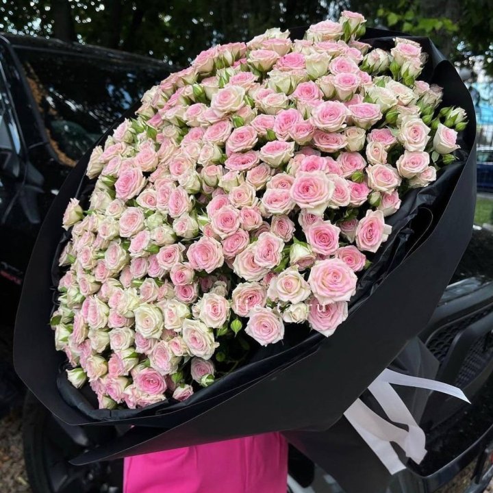 101 кустовая роза "Твистер" в Казани