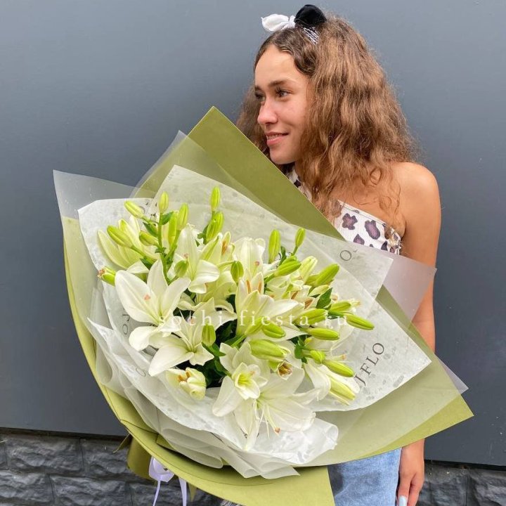 Букет  лилий "Изумруд" в Казани