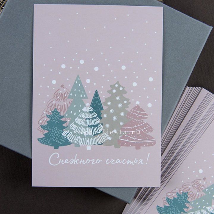 Открытка к букету "Снежного счастья" в Казани