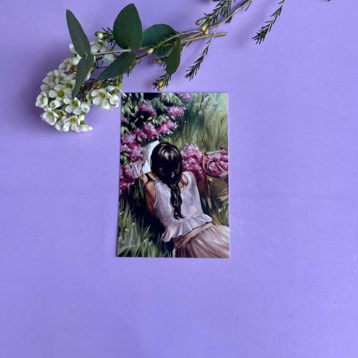 Открытка к букету "Среди пионов" в Казани