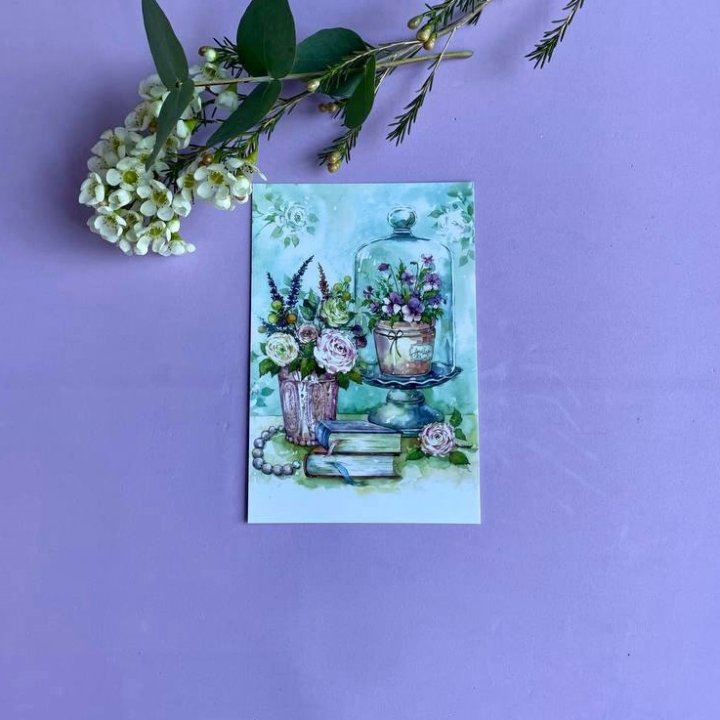 Открытка к букету "Книги" в Казани