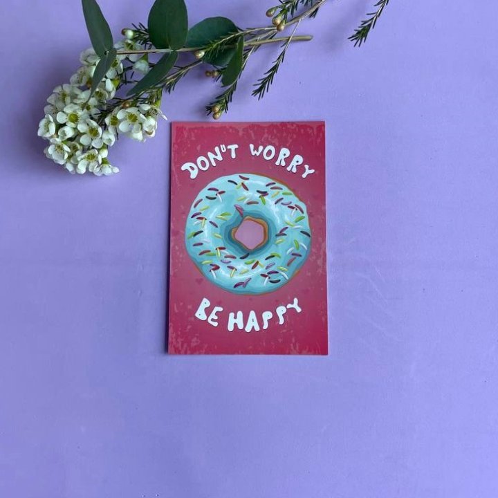 Открытка к букету "Не волнуйся..." в Казани