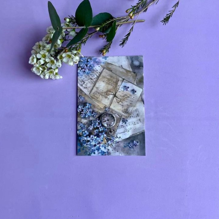 Открытка к букету "Время" в Казани