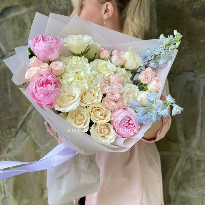 Букет с пионами "Богема" в Казани