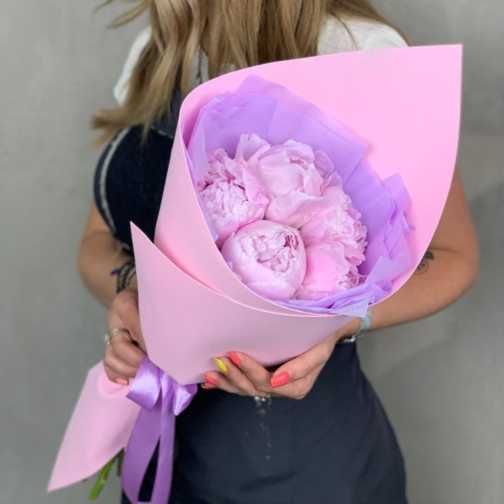 Букет пионов "Файв" в Казани