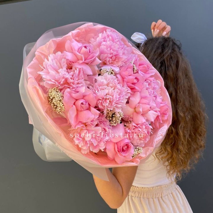  Букет с пионами "Пинки" в Казани
