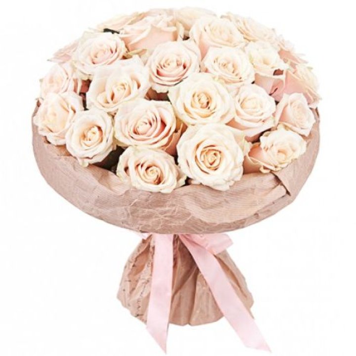25 кремовых роз "Craft" в Казани