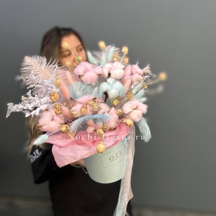 Авторский бокс с сухоцветами №2 в Казани