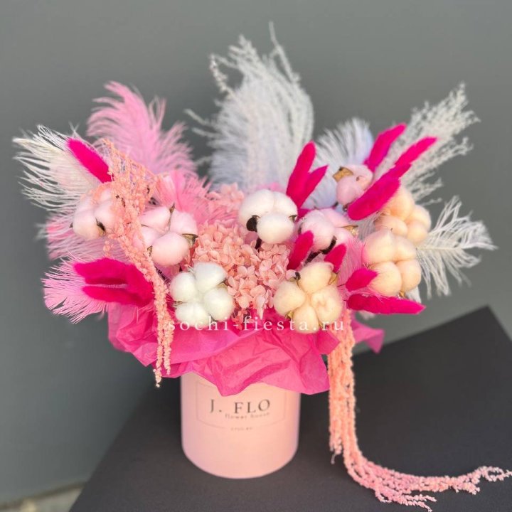 Авторский бокс с сухоцветами №1 в Казани