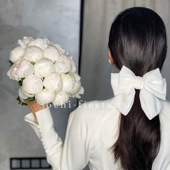 Свадебный букет пионов в Казани