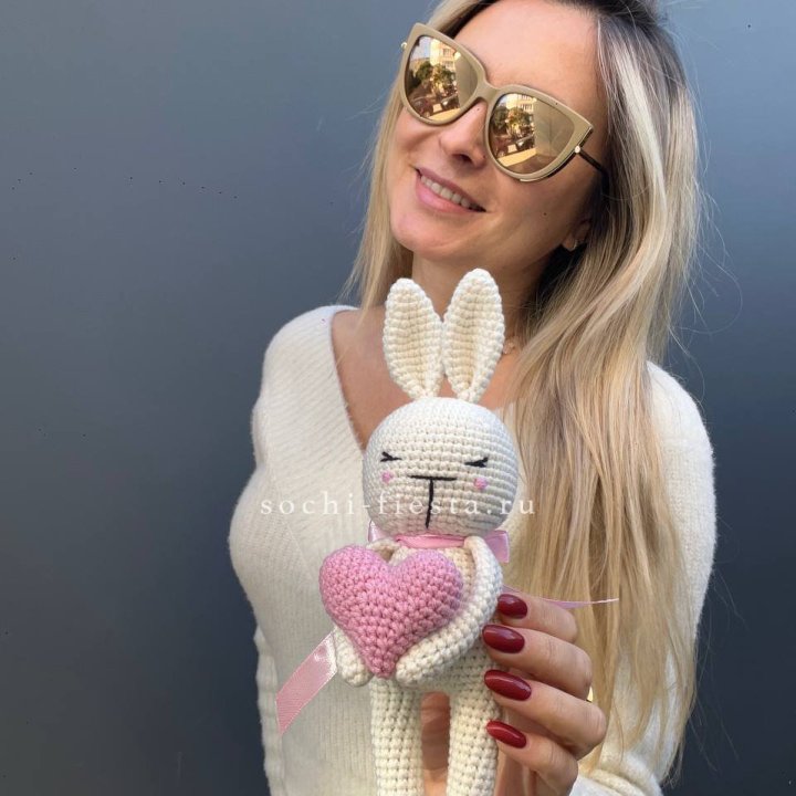 Зайка с сердцем ручной работы в Казани