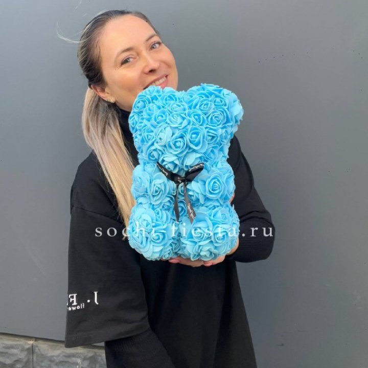 Игрушка медведь голубая в Казани