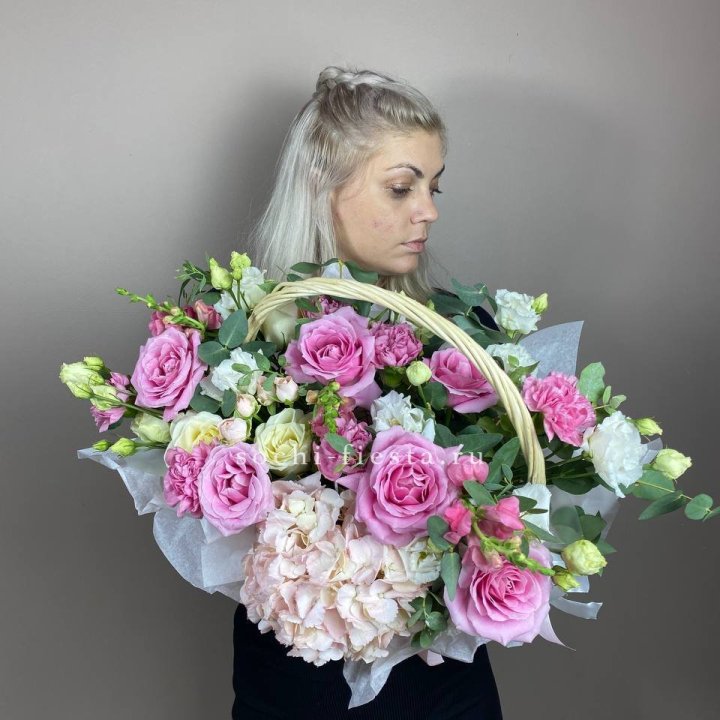 Цветочная корзина № 5 в Казани