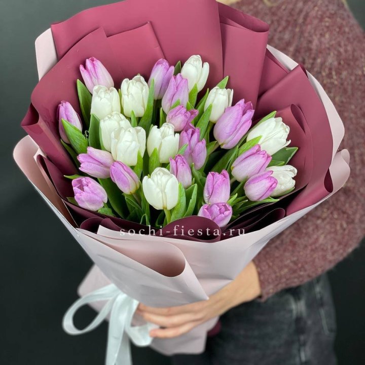 25 тюльпанов микс в Казани
