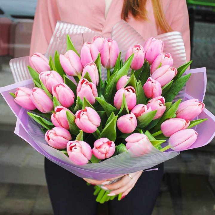 25 тюльпанов "Айс крем" в Казани