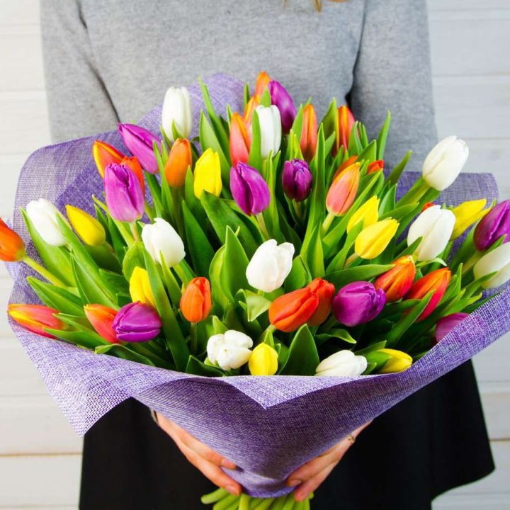 51 тюльпан "Рандом" №2 в Казани