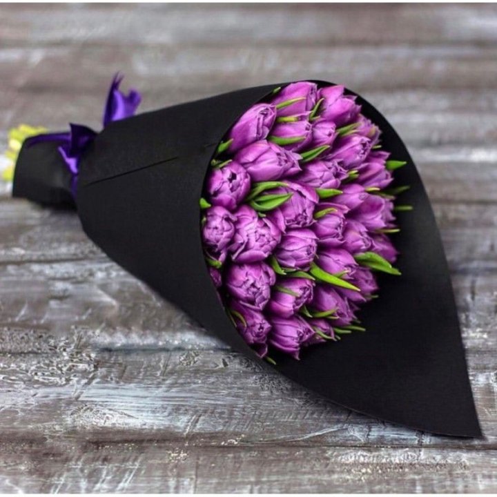 Пионовидные тюльпаны блэк в Казани